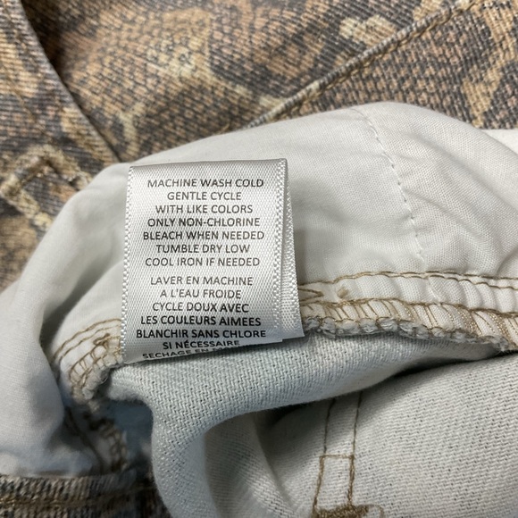 Love, Fire, Low Rise Baggy Snake Print Jeans in Tan and Brown SZ 13 - Picture 13 of 13